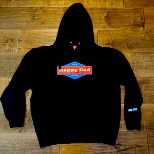Happy Dad Hard Seltzer Full Send Nelk Boys Black Hoodie Sweatshirt - Mens 2XL